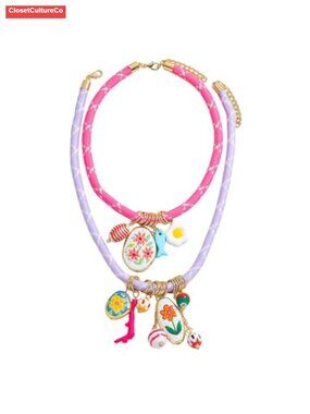 Boho Layered Beaded Necklace Braided Rope Charm Women Summer Beach Jewelry
